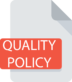 Quality policy icon